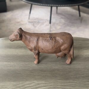 Cast Iron Dairy Milk Cow Vintage Figurine